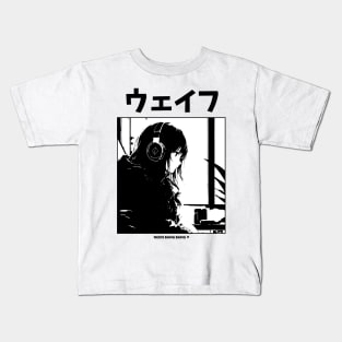 Lofi Beats | Anime Manga Girl | Japan Aesthetic Kids T-Shirt